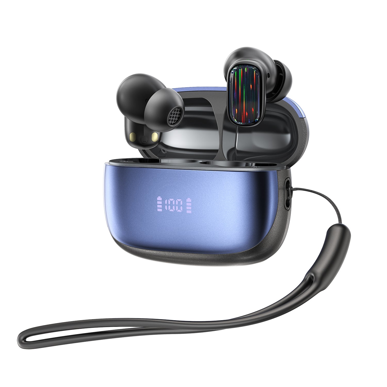 Auriculares Bluetooth con ANC y pantalla LED | Sonido premium y cancelación de ruido(VEN-DENS BT054)