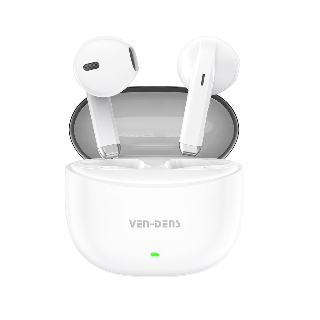 Auriculares inalámbricos Bluetooth estilo AirPods con estuche transparente | 6 colores disponibles（VEN-DENS BT030)