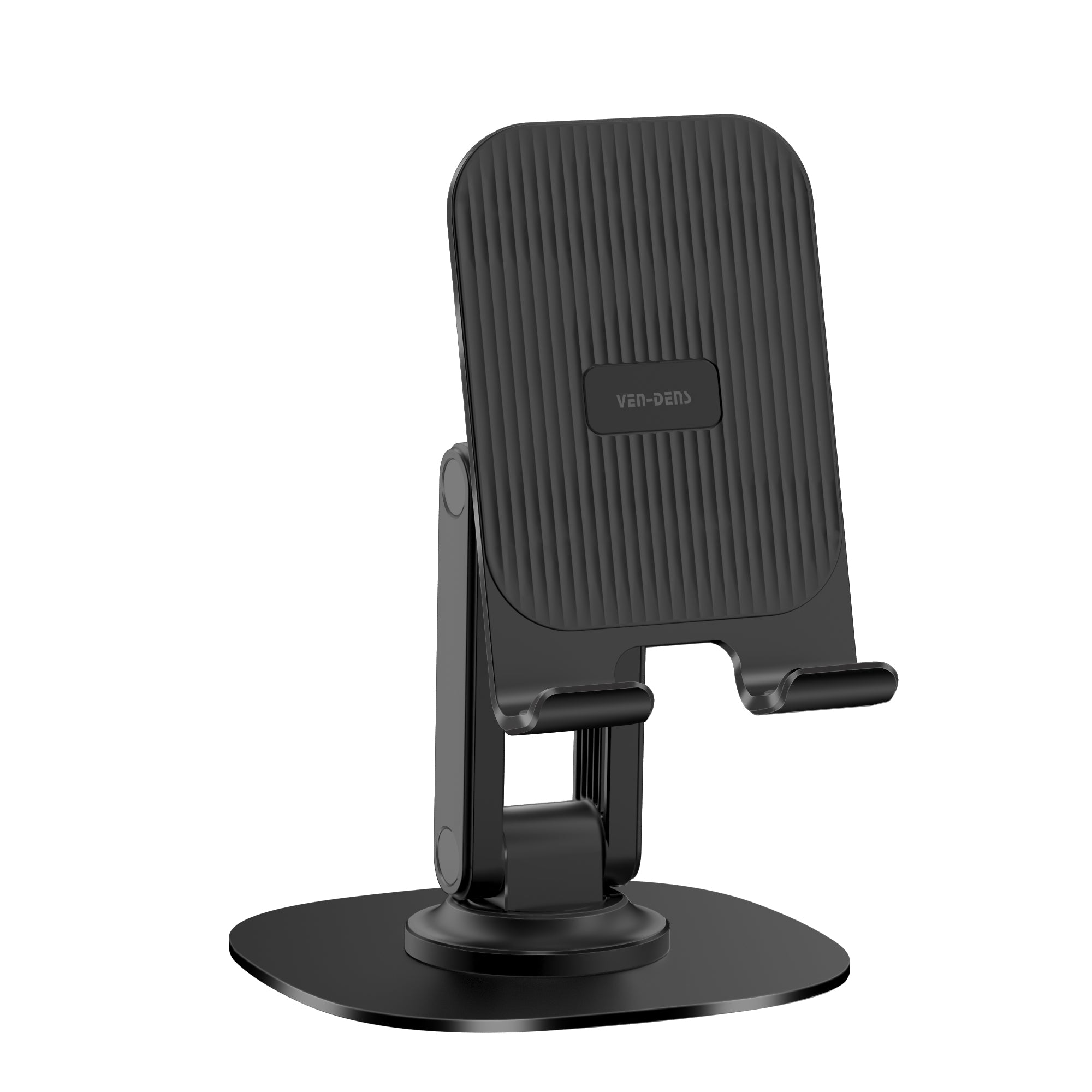 Soporte móvil de escritorio ajustable | Base metálica, rotación 360°, soporte estable para smartphone（VEN-DENS HD027)