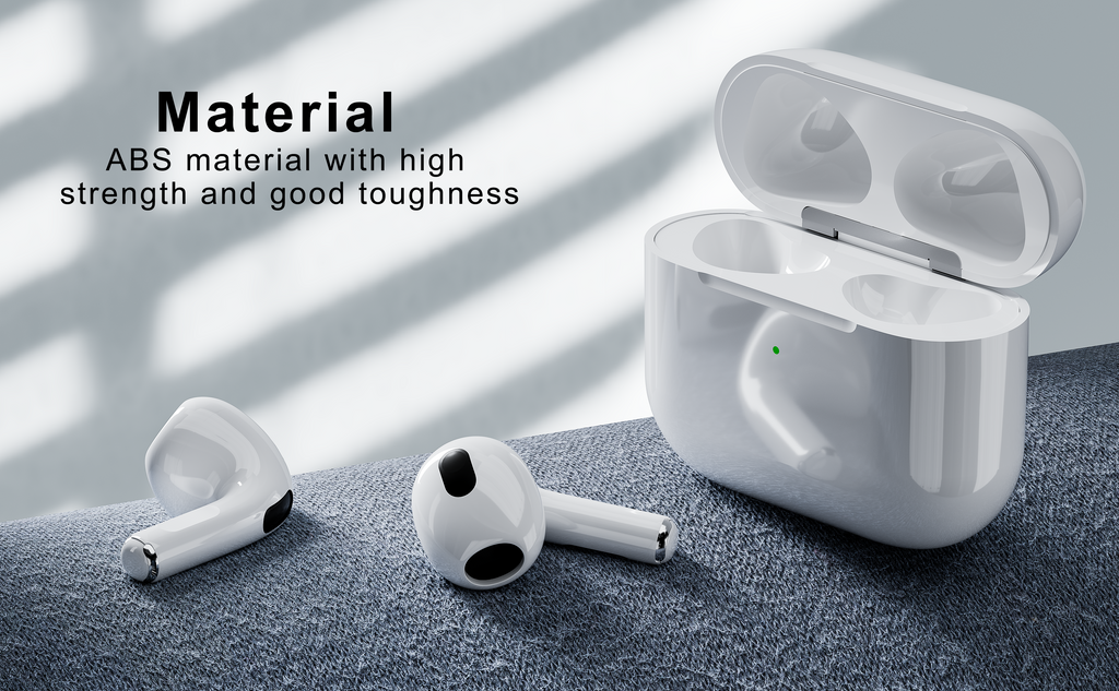 Auriculares Bluetooth blancos tipo AirPods sin goma | Diseño moderno y conexión estable(VEN-DENS BT021)