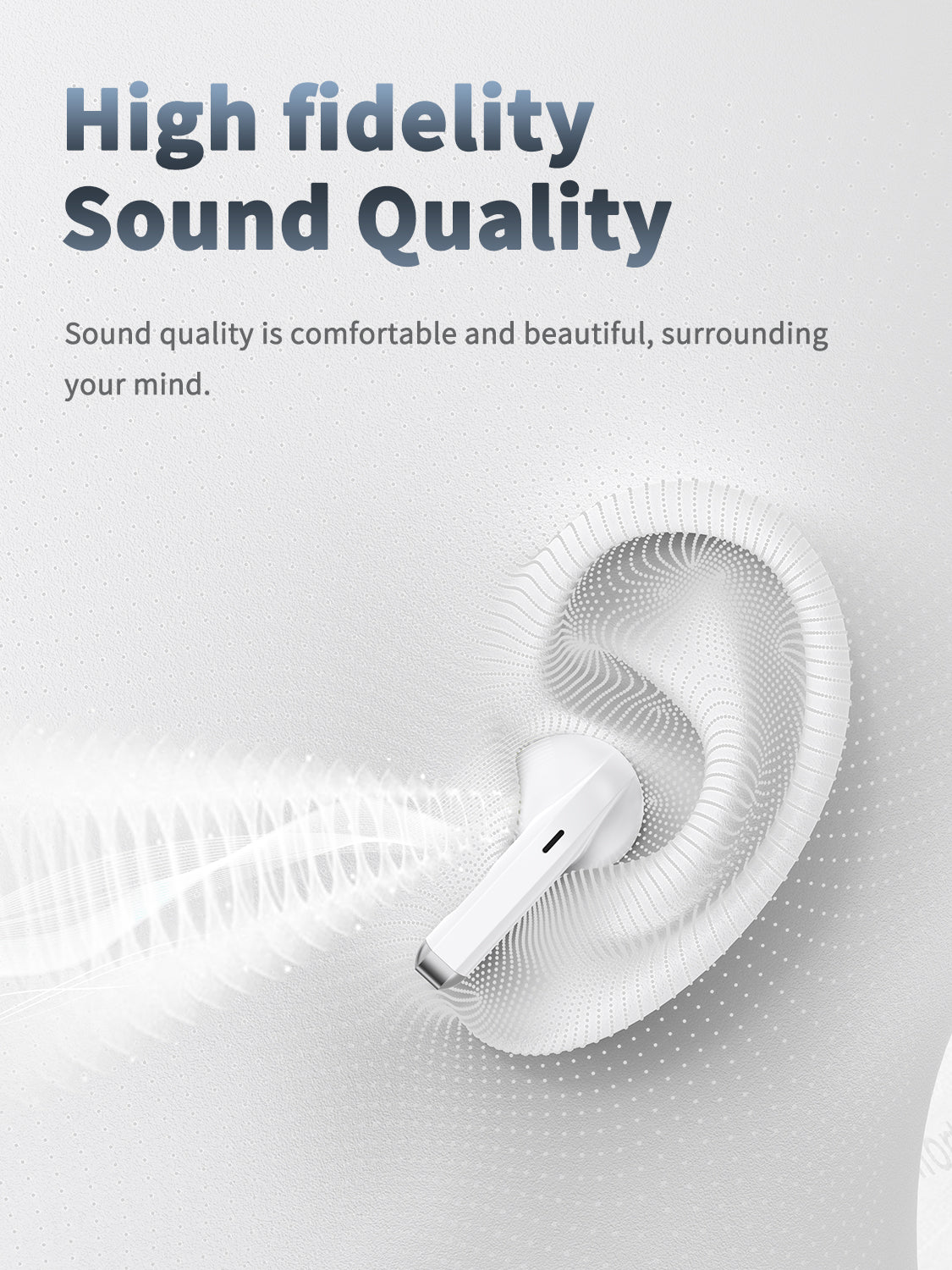 Auriculares inalámbricos Bluetooth estilo AirPods con estuche transparente | 6 colores disponibles（VEN-DENS BT030)