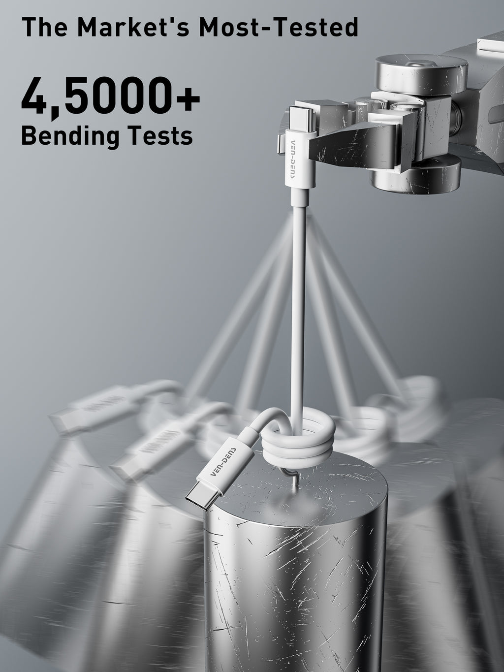 Cable USB-C a Lightning de silicona 27W | Carga rápida, suave y resistente（VEN-DENS DCP04)