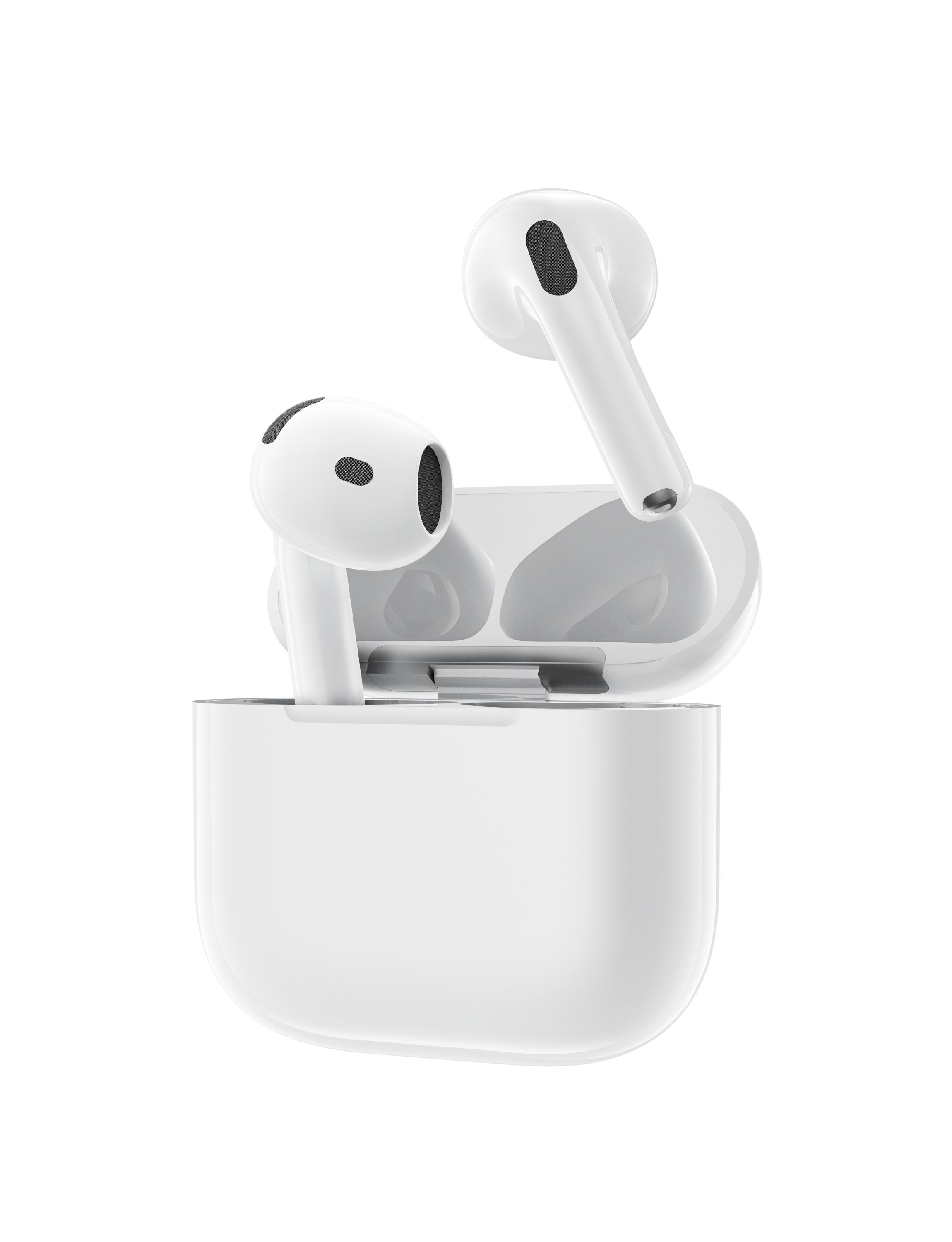 Auriculares Bluetooth blancos tipo AirPods sin goma | Diseño moderno y conexión estable(VEN-DENS BT043)