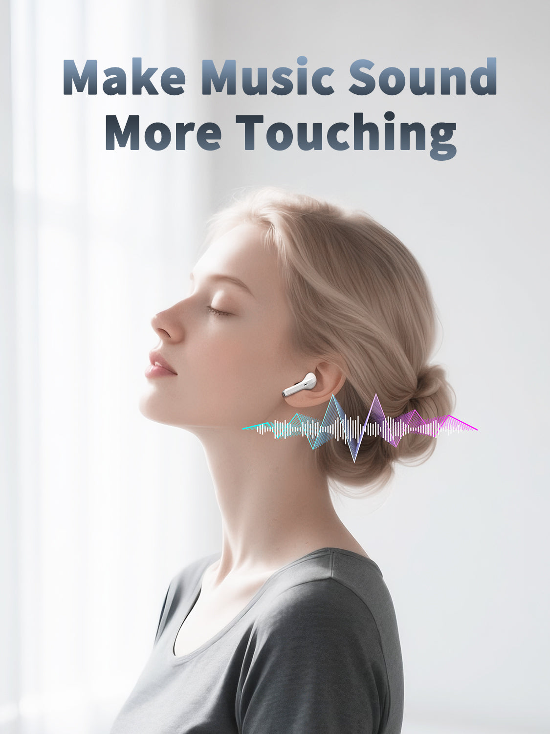 Auriculares inalámbricos Bluetooth estilo AirPods con estuche transparente | 6 colores disponibles（VEN-DENS BT030)