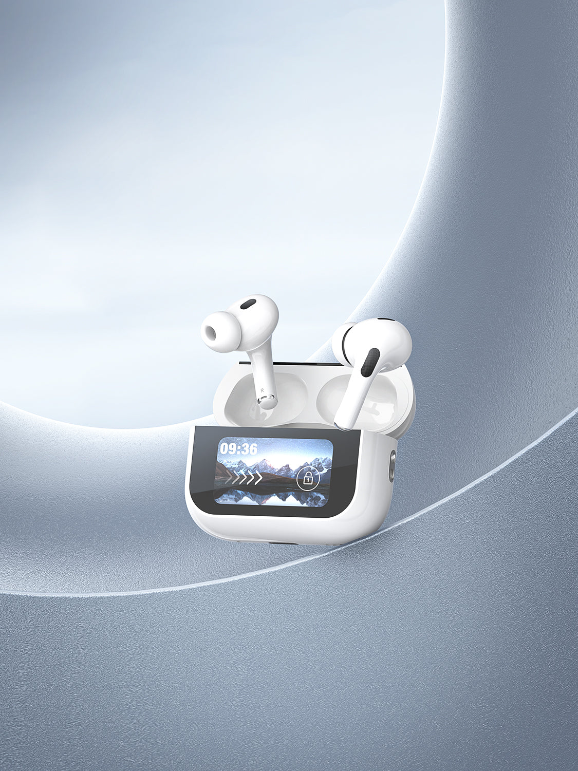 Auriculares inalámbricos con pantalla LED y cancelación de ruido (ANC) | Diseño moderno（VEN-DENS BT033)