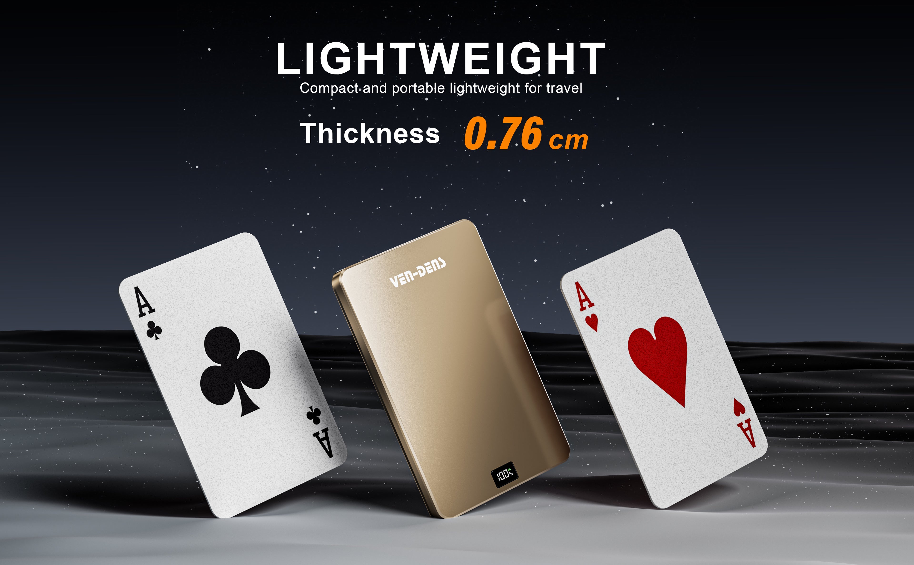 Power Bank Magnético Premium 5000mAh 15W | Carga inalámbrica, pantalla digital, diseño metal + vidrio ultrafino（VEN-DENS PB056)
