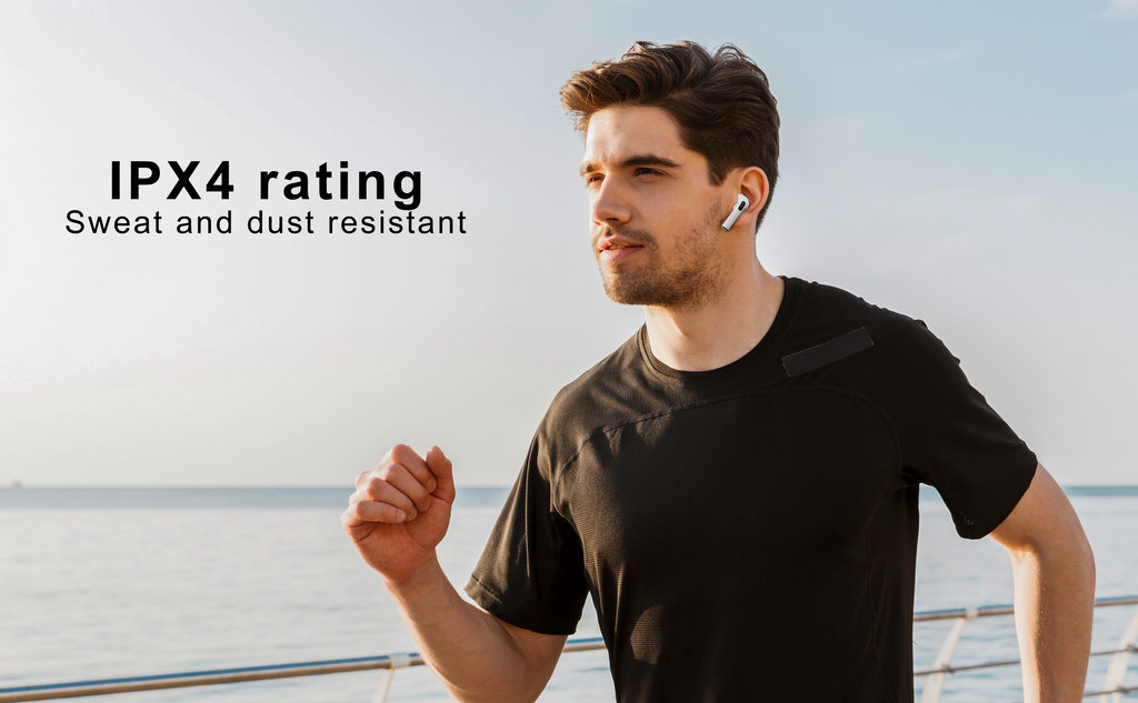 Auriculares Bluetooth blancos tipo AirPods sin goma | Diseño moderno y conexión estable(VEN-DENS BT021)