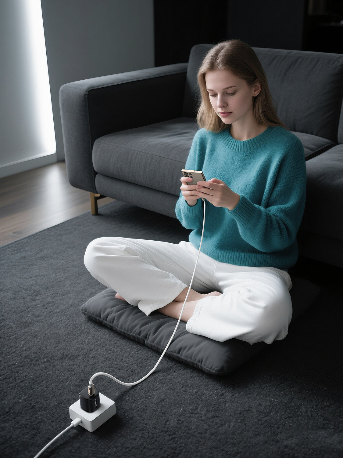 Cable de Carga Rápida 27W con Pantalla LED – USB-C a Lightning (VEN-DENS DC11CL)