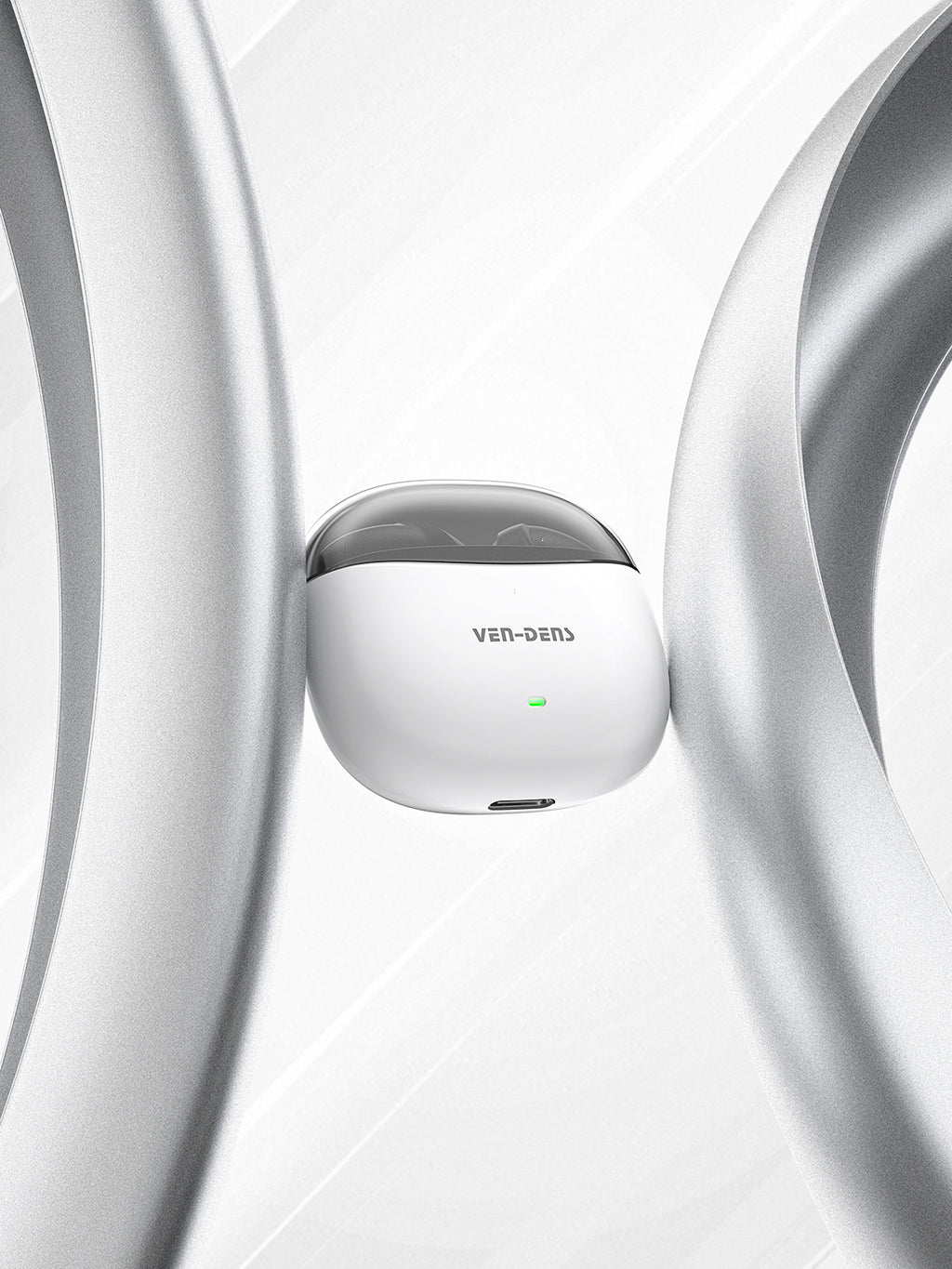 Auriculares inalámbricos Bluetooth estilo AirPods con estuche transparente | 6 colores disponibles（VEN-DENS BT030)