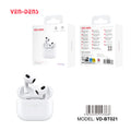 Auriculares Bluetooth blancos tipo AirPods sin goma | Diseño moderno y conexión estable(VEN-DENS BT021)