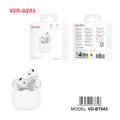 Auriculares Bluetooth blancos tipo AirPods sin goma | Diseño moderno y conexión estable(VEN-DENS BT043)