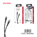 Cable USB-C a Lightning de carga rápida | Nylon trenzado y conector de aluminio (27W)(VEN-DENS DC19CL)