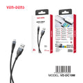 Cable USB a Micro USB de carga | Nylon trenzado y conector de aluminio (VEN-DENS DC19M)