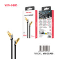 Cable 4 en 1 de carga rápida 65W | Nylon trenzado y conectores de aleación de zinc (USB-C, Lightning)(VEN-DENS DCA05)