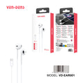 Auriculares con cable Type-C digital blancos sin goma | Sonido claro y cómodos（EAR001 VEN-DENS)