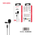 Micrófono lavalier en aluminio con cable 1.5m USB-C | sonido claro（VEN-DENS MIC004)