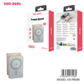 Power Bank Magnético Premium 5000mAh 15W | Carga inalámbrica, pantalla digital, diseño metal + vidrio ultrafino（VEN-DENS PB056)