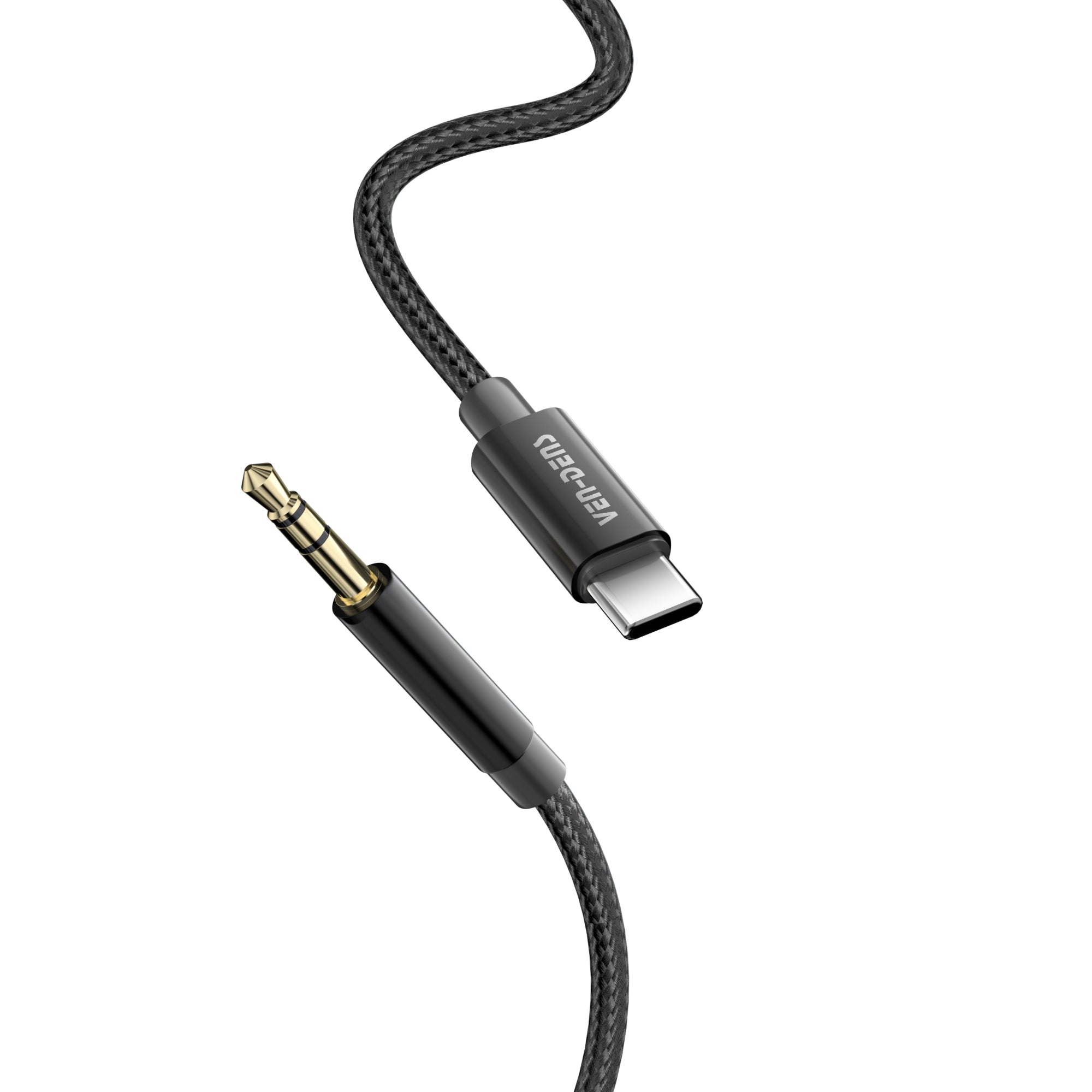 Cable USB-C a 3.5mm AUX 1m aluminio | sonido estéreo alta calidad（VEN-DENS AUX002)