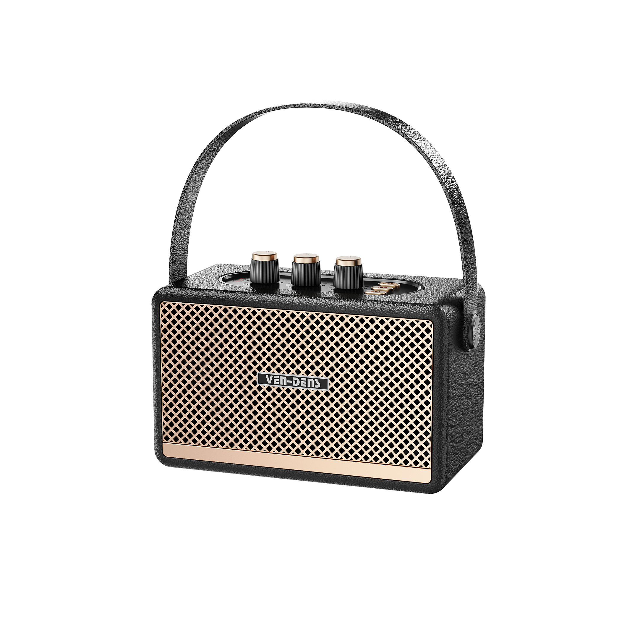 Altavoz portátil estilo retro con Bluetooth 5.3 y sonido potente 10W(VEN-DENS SPK011)